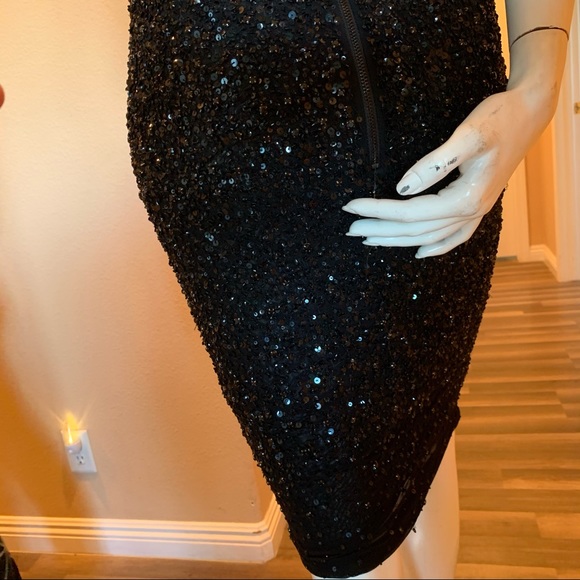 Alice + Olivia Black Ramos Embellished Skirt - Picture 2 of 8